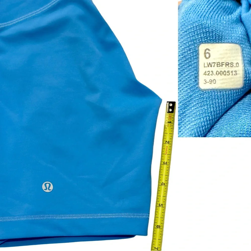 Lululemon Align High-Rise Short 6"-Kayak Blue-Size 6 - Picture 4 of 4
